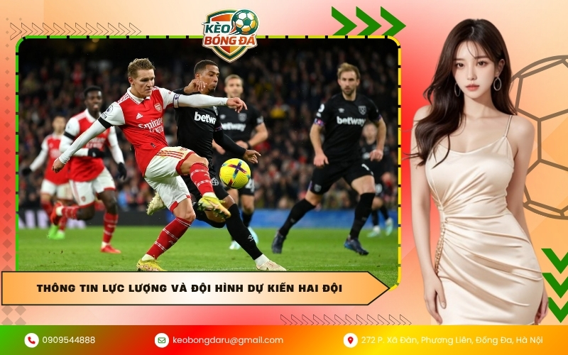 Thông tin lực lượng và đội hình dự kiến hai đội