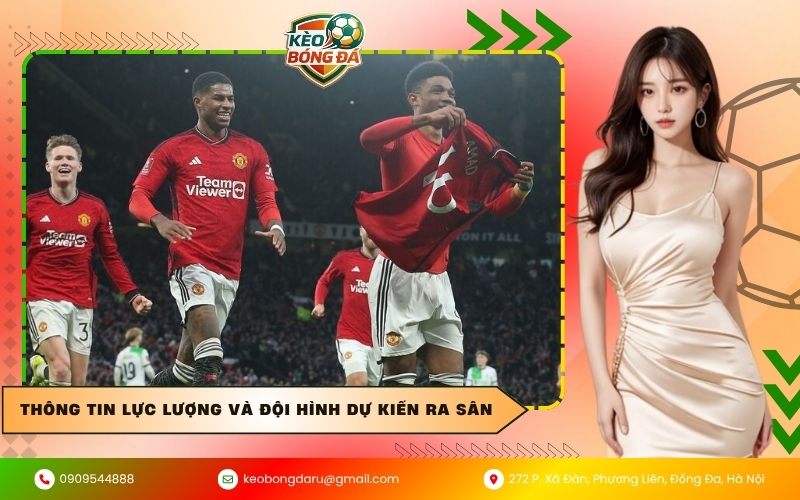 Thông tin lực lượng và đội hình dự kiến ra sân