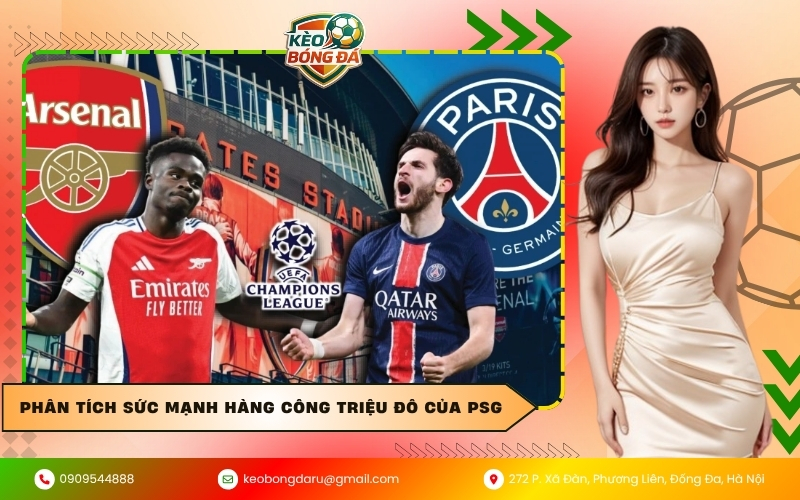 Phân tích sức mạnh hàng công triệu đô của PSG